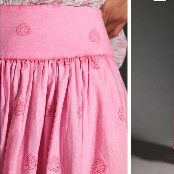 FARM Rio Pink Chic Eyelet Maxi Skirt - Picture 2 of 7